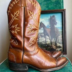 Vintage Laramie Genuine Leather Cowboy Boots